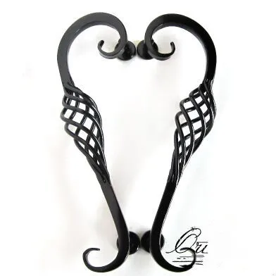 

192mm creative black birdcage large handle black kitchen cabinet wardrobe door pull handles 7.6" door handle Europe rustic