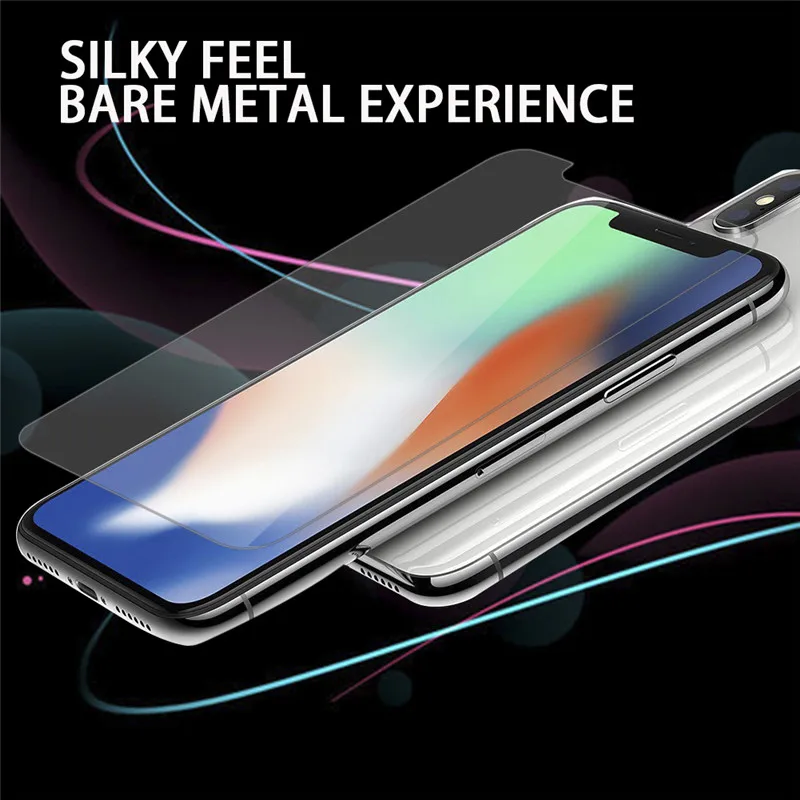 HD изогнутое полное покрытие закаленное стекло Защита для iPhone 7 8 6 6s Plus X XR XS Max