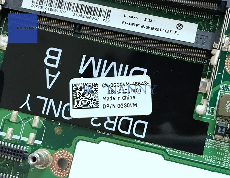 Материнская плата PCNANNY GG0VM 0GG0VM DAV02AMB8F1 для Dell Vostro 3450 Notebook s989 HD 7650M материнская
