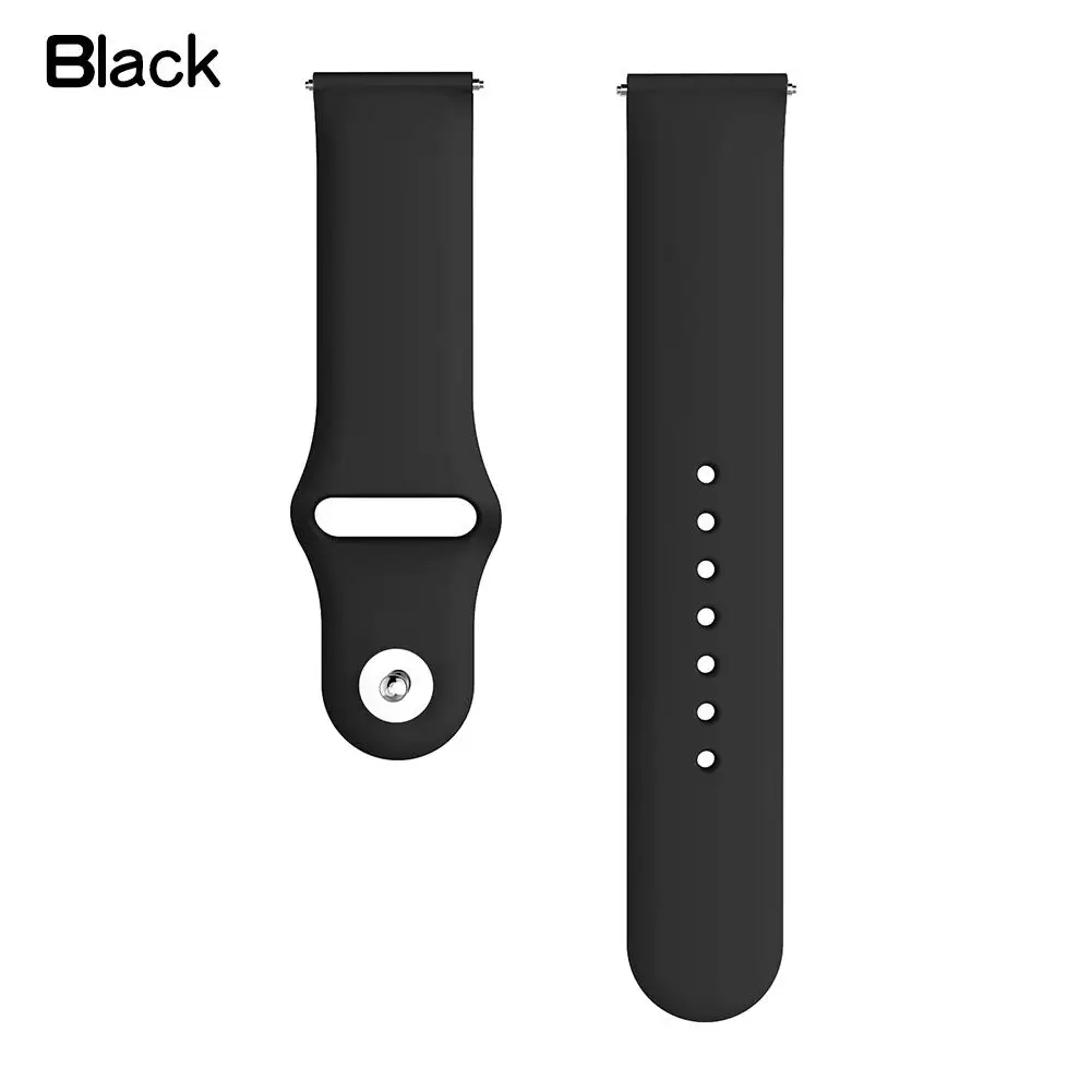 Цветной мягкий силиконовый ремешок для часов 20 мм сменный Браслет TicWatch E Tic Watch 2