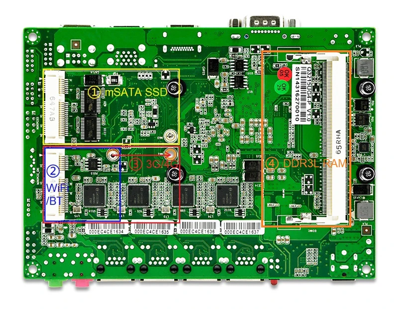 Qotom мини-ПК Q300G4 Celeron i3 i5 i7 с 4 гигабитными NIC и поддержкой ядра AES-NI маршрутизатор брандмауэр безвентиляторный маленький компьютер ПК Коробка