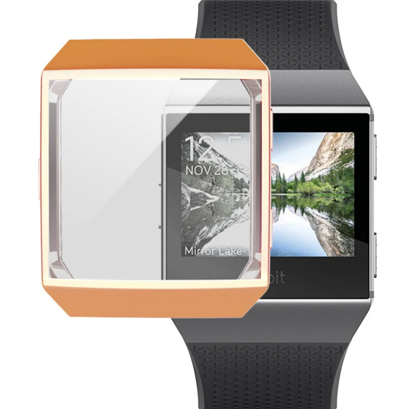 Защитный чехол на 360 градусов для Fitbit Ionic Band, чехол с покрытием, чехол для часов Fit Bit ionic, аксессуары, защитный чехол для экрана