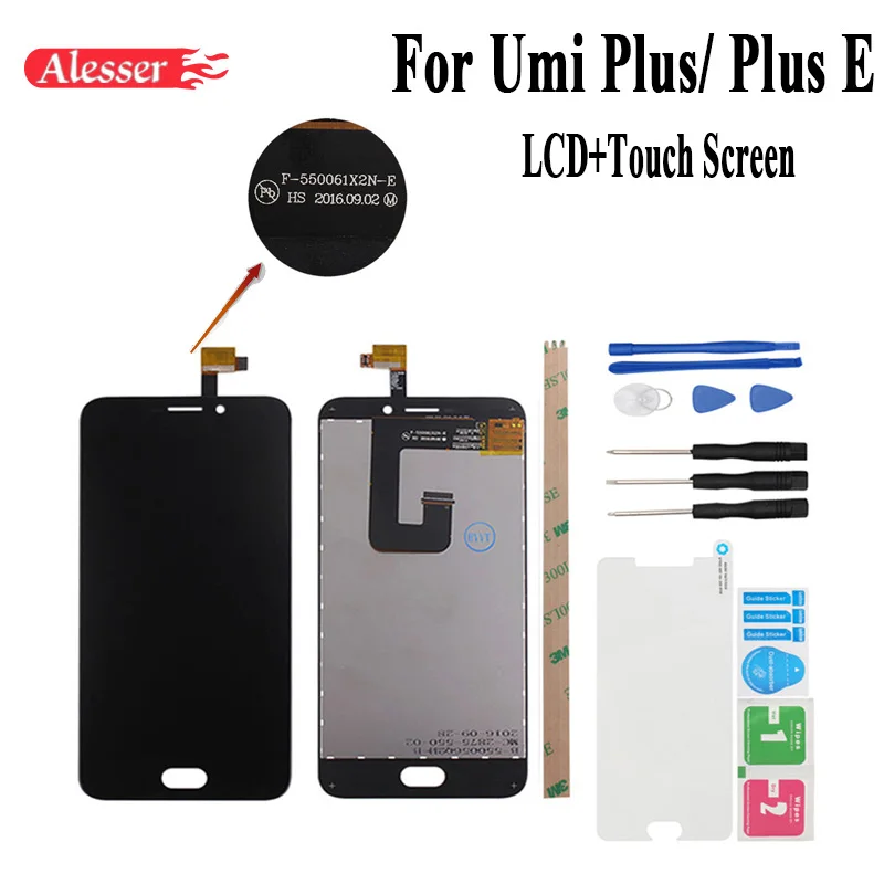 Alesser для Umi Plus E F 550061X2N ЖК дисплей и сенсорный экран дигитайзер стеклянная панель