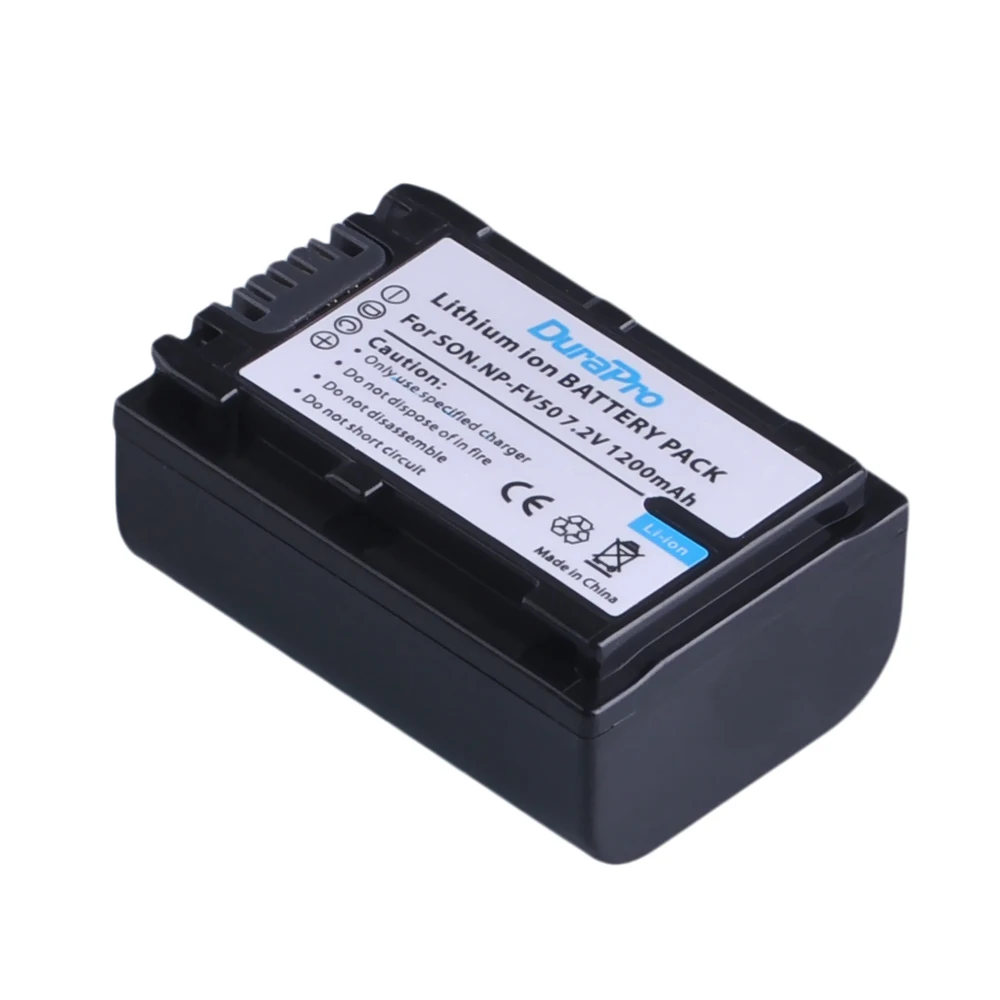 2Pcs x DuraPro NP-FV50 FV50 Camera Battery for SONY HDR CX390 290E PJ510 820E 790E 660E XR260 CX700E PJ50E 30E SR68 CX180E VG10E |