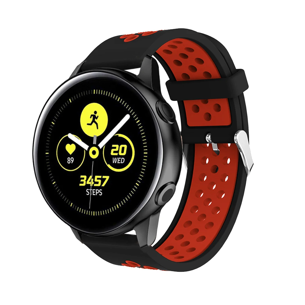 20 мм силиконовый спортивный ремешок для samsung Galaxy Watch активный резиновый сменный 42