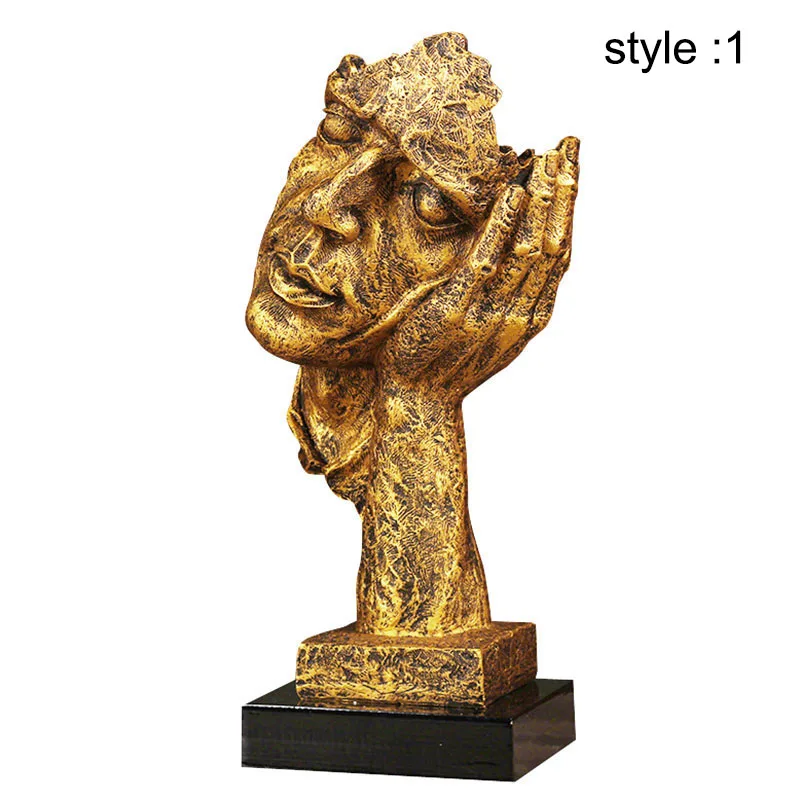 

Character Abstract Crafts Decoration Ornament Faux Metal Figure Statue WXV Sale