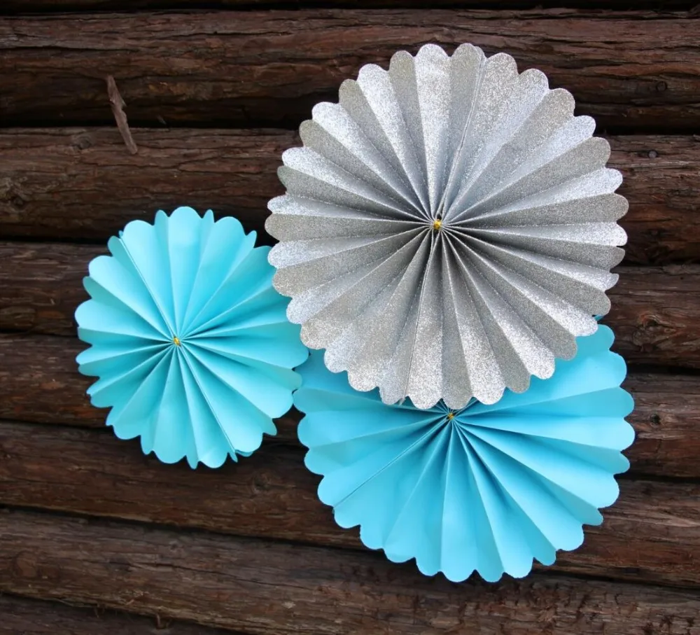 6 &quotмальчик ребенок душ Декор первый день рождения белый синий бумажный