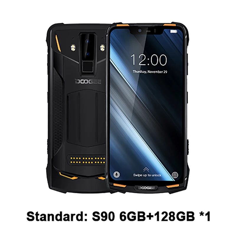 Смартфон DOOGEE S90 мобильный телефон стандарт GSM/WCDMA/LTE экран 6 18 дюйма IP68/IP69K 5050 мач