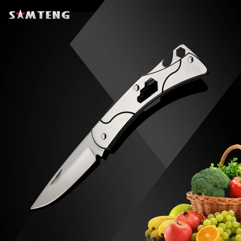 Бесплатная доставка нож для фруктов из нержавеющей стали карманный складной