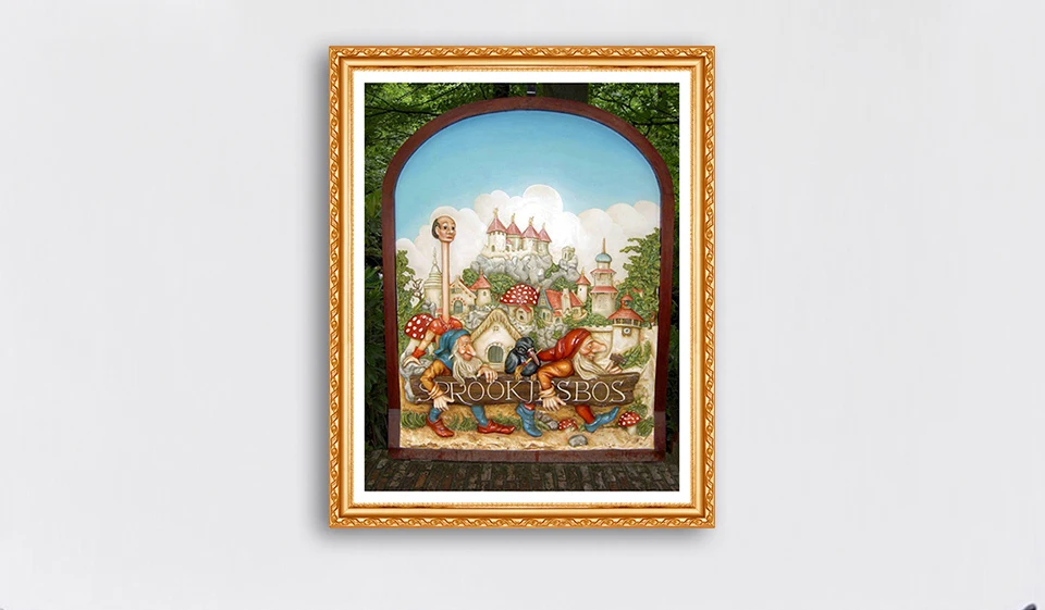Полный квадратный алмаз 5D DIY Круглый Алмаз Картина Efteling park Алмазная вышивка крестиком Стразы Декор
