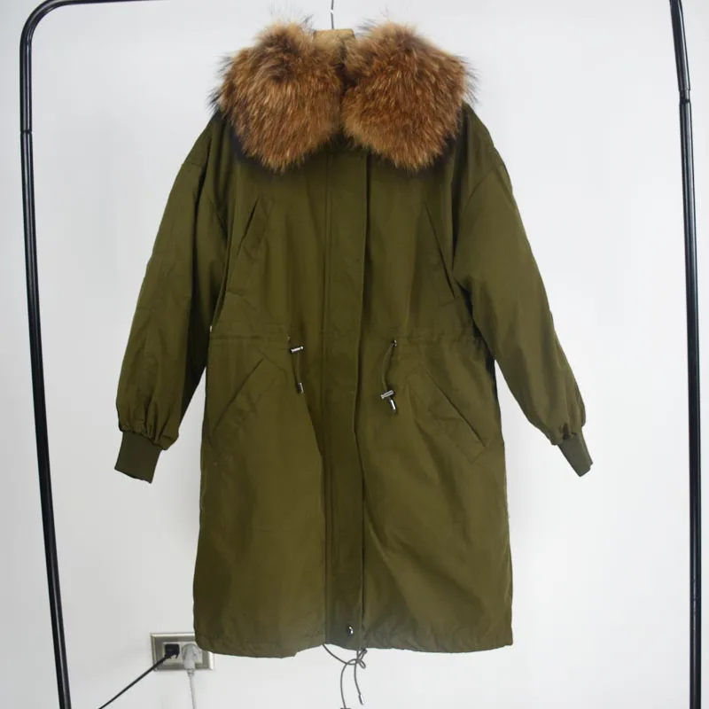 Winter Jacket Women 2018 Brand Real Raccoon Fur Collar Hooded Down Parka Female Outwear For Women's Warm Slim Jackets And Coats | Женская