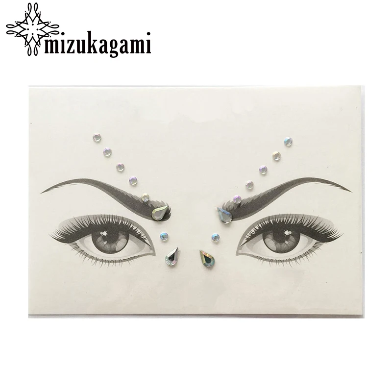 Акриловая полимерная мозаика, наклейка Bindi ручной работы в богемном и этническом стиле, украшение для лица и глаз, украшение на лоб, наклейка