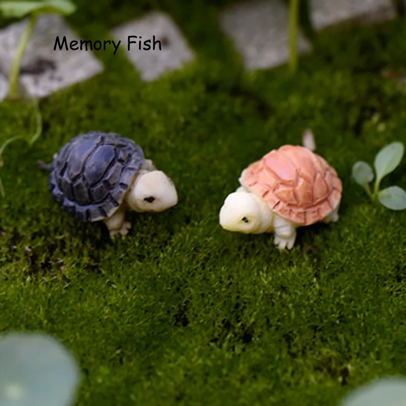 10 шт./компл./2 см полимерная морская модель черепахи микро Фея садовая фигурка
