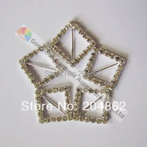 Квадратные чешские хрустальные стразы горка с пряжкой 20 мм лента средней длины