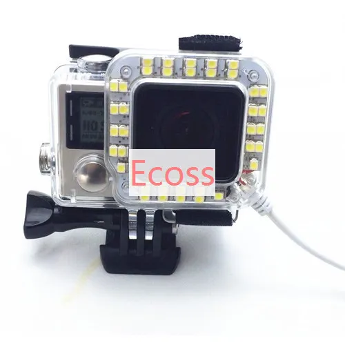 Аксессуары для GoPro Hero 4/ 3 + usb-кабель с объективом корпуса светодиодный светильник