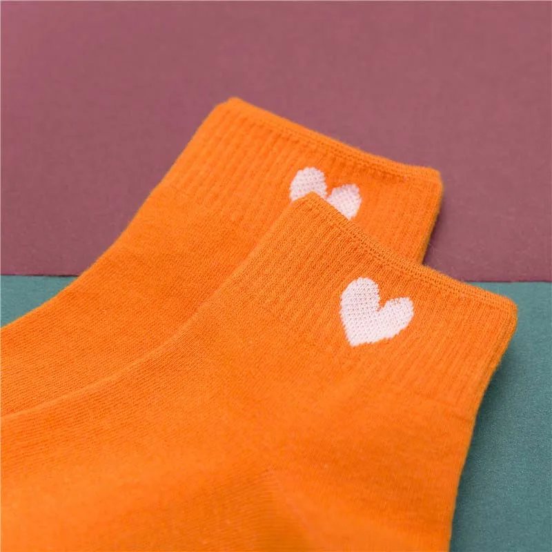 Новинка весна/лето женские носки хлопковые Повседневные конфетных цветов в