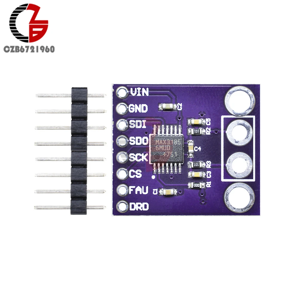 

High Accuracy MAX31856 Digital Thermocouple Module A/D Converter Cold Junction Automatic Linearization Correction Full Scale