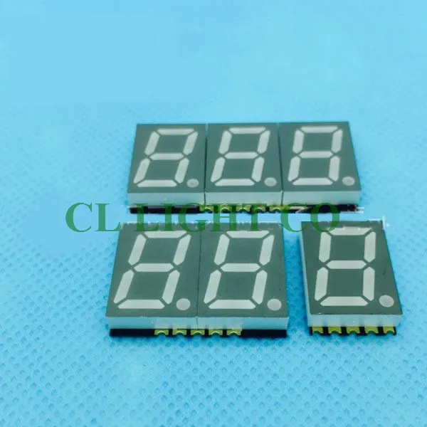 Цифровая трубка smd 3 Бит 0 дюйма синяя 7 сегментная 22 светодиодный дисплей SMD 75*12 * мм