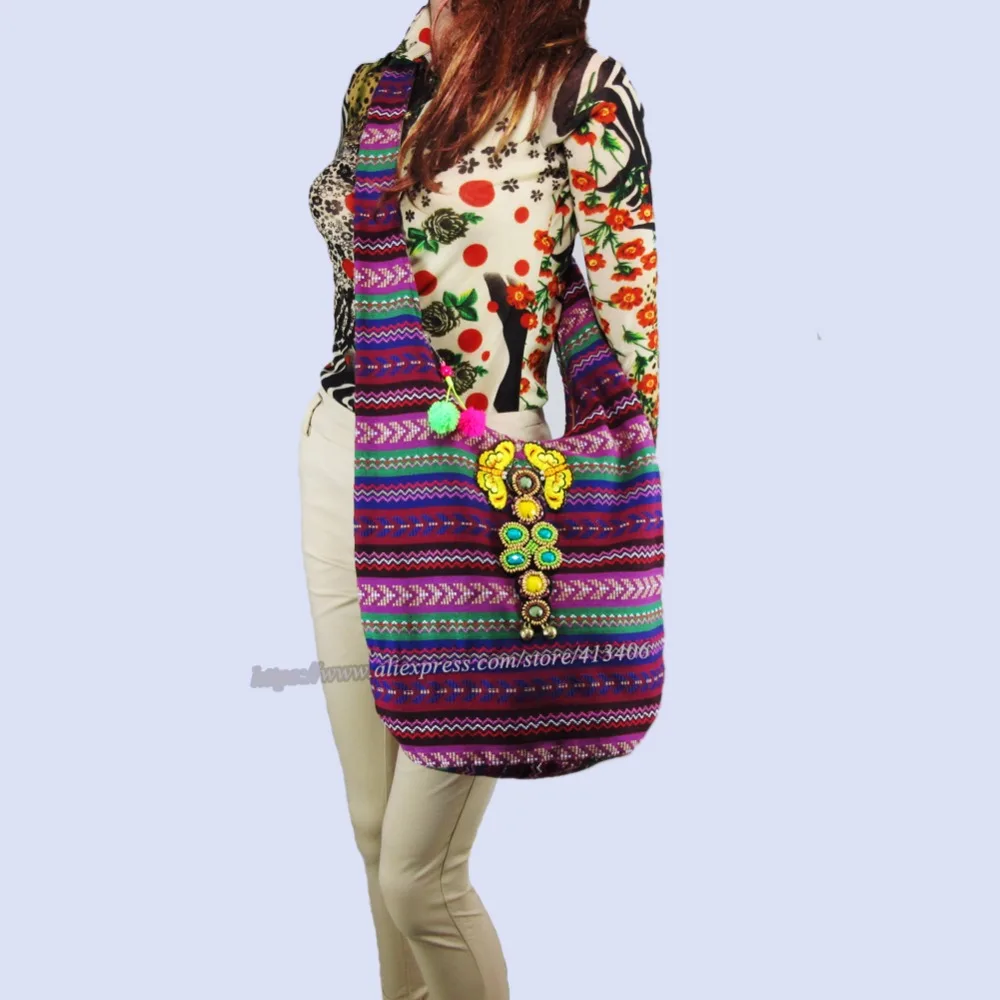 Винтажная ручная сумка hmong Boho мессенджер в этническом стиле тайская индийская