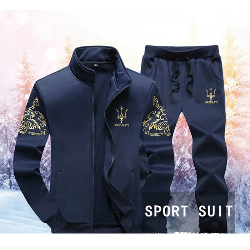 Спортивный костюм, мужской комплект, повседневные Костюмы, спортивная одежда, спортивный костюм со стоячим воротником, Мужская одежда, мужской свитер из двух частей, большой размер M-9XL