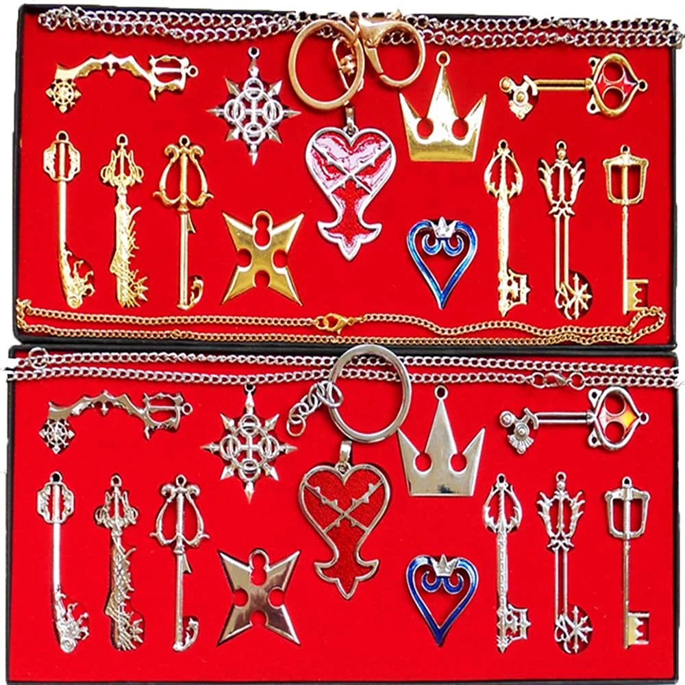 13 шт. набор брелоков и подвесок Kingdom Hearts 2 II|keyblade keychain|keychain pendantpendant keychain |