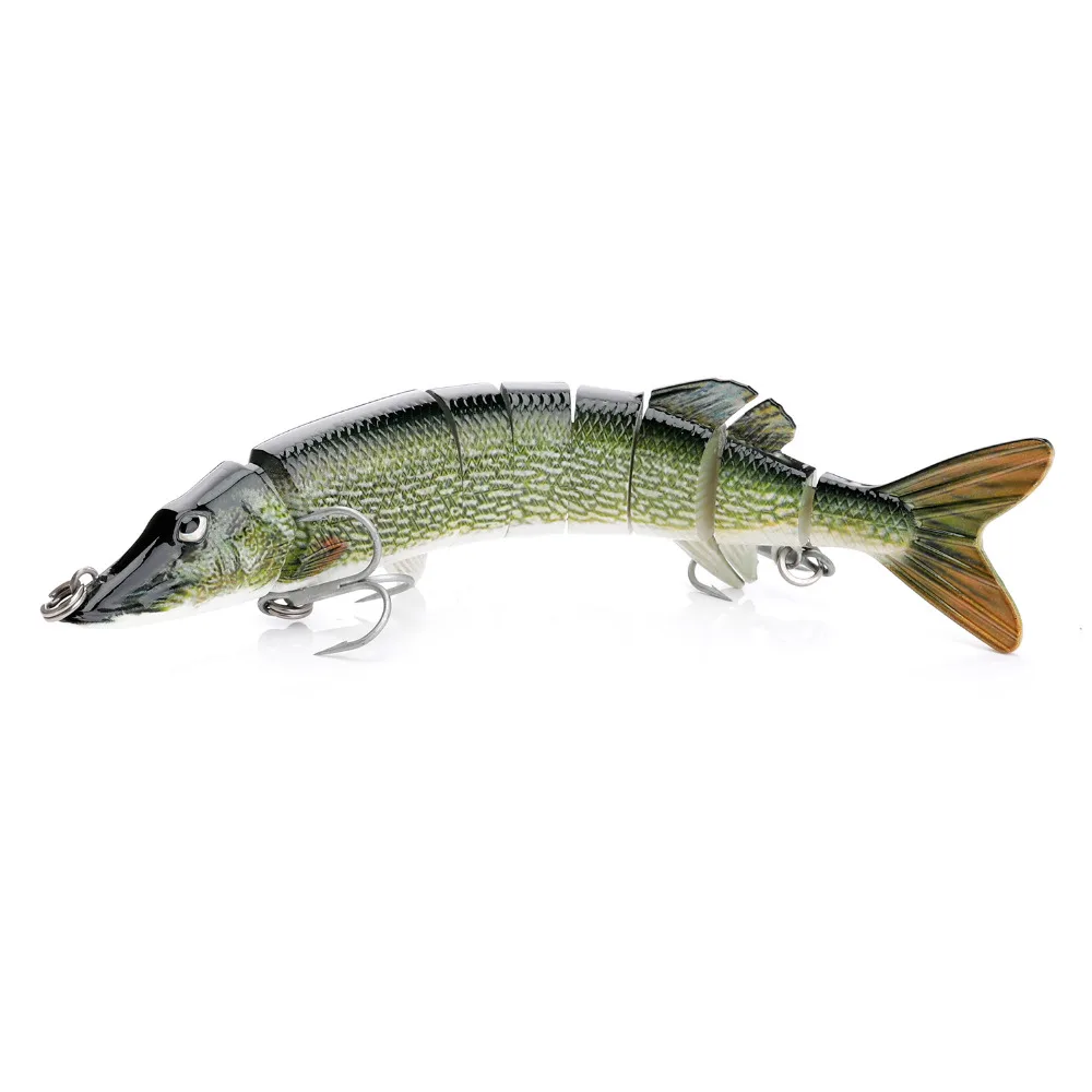 VTAVTA 1 pc Artificial lure bait 12.5cm 20g Fishing tackle Wobblers Pike Lure Multi Jointed swimming Bait for fishing | Спорт и