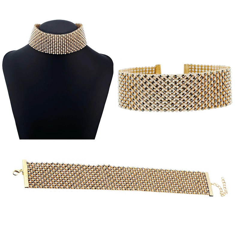 2017 новое поступление Трендовое ожерелье-чокер со стразами ожерелье для женщин