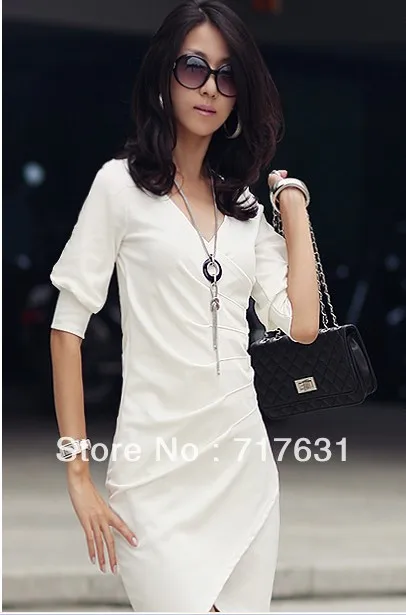 NEW! HOT SALE!Pure cotton dress fish mouth formal attire High-grade ladies' dresses pink black skirt | Женская одежда
