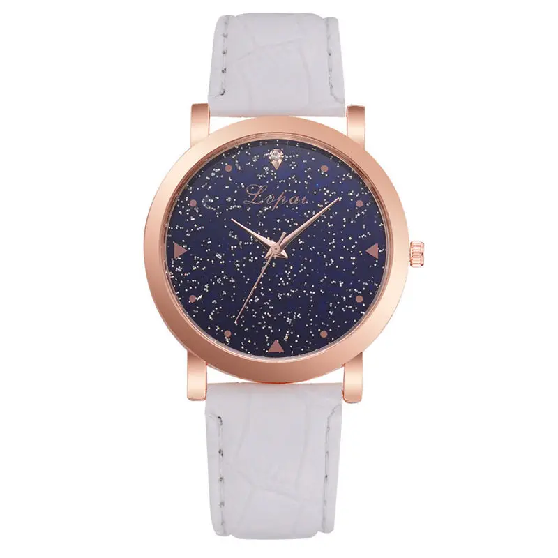 Multicolor Женские часы Lvpai брендовые Роскошные Звездные Стальные кварцевые женские часы с розовым браслетом повседневные часы для влюбленных наручные часы для девочек Relogio@ 50 - Цвет: Multicolor