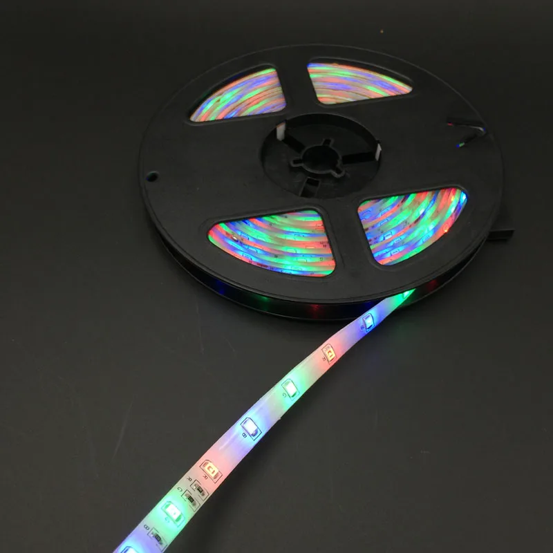 3528 RGB 5 м 300 светодиодный Водонепроницаемый гибкий светильник 60 светодиодный/м SMD DC