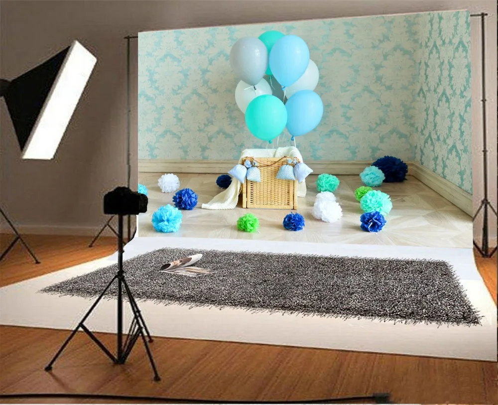Laeacco Damask настенные воздушные шары для дня рождения Декорации детской фотосъемки