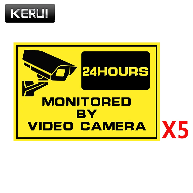 5 шт. наклейки на окна для систем видеонаблюдения|stickers for|stickers securitystickers home |