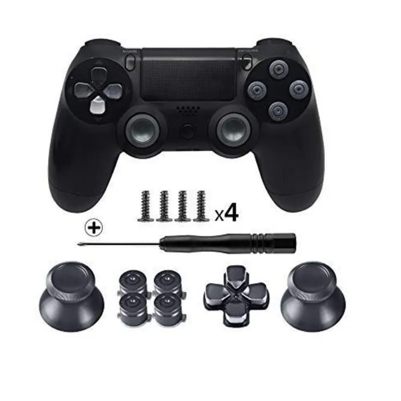 Металлические кнопки для Sony Playstation 4 алюминиевые металлические аналоговые стики