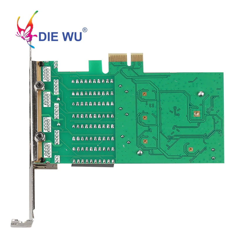 Сетевая карта PCI E Express 4 порта RJ45 портовая гигабитная сетевая realtek 8111H TXA066 win 7 ethernet