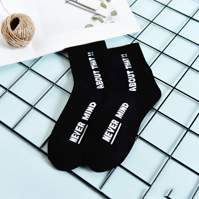 5 пар хлопковые короткие носки с буквенным принтом женские повседневные