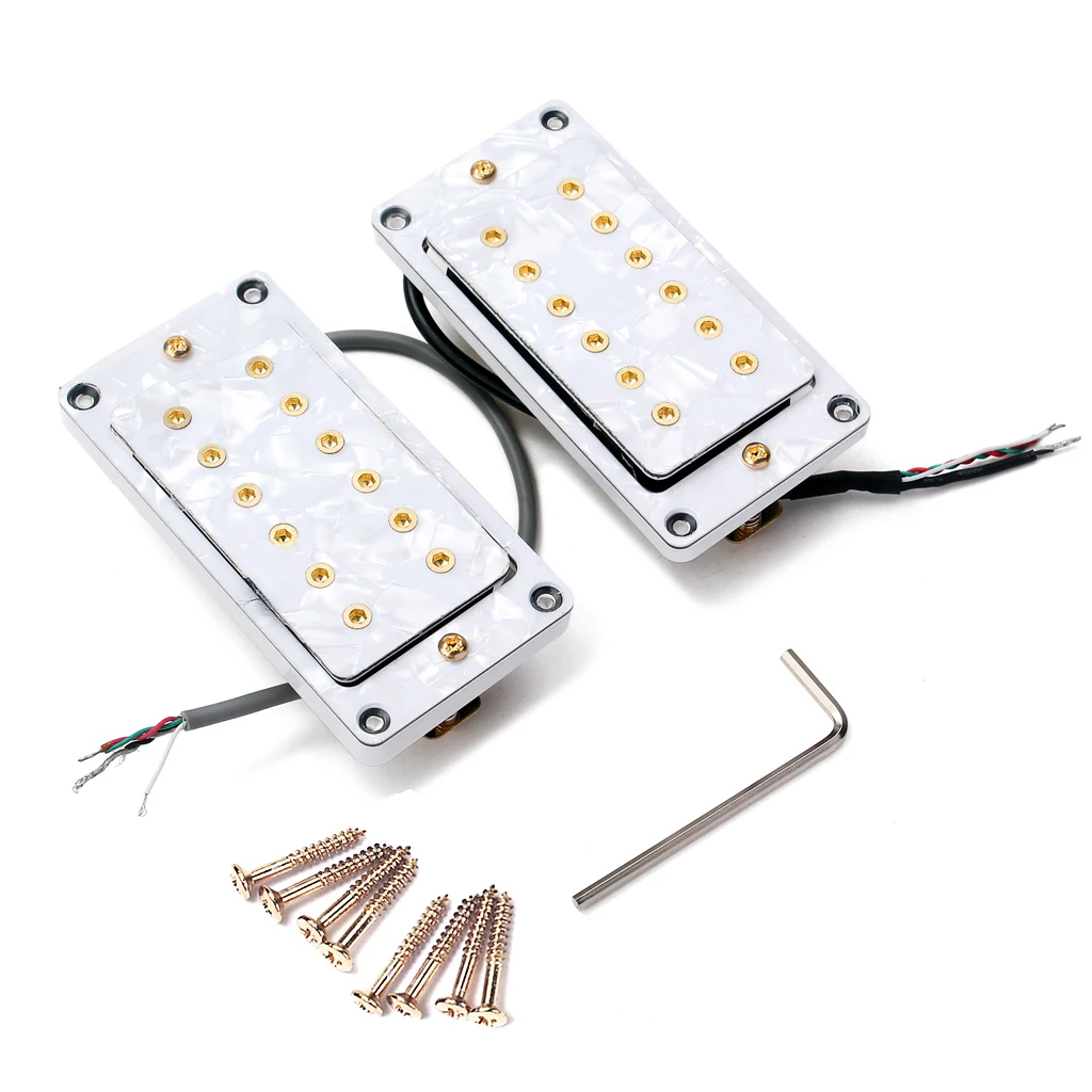 Electric Guitar Humbucker Neck Bridge Pickup Mounting Screws Wrench Kit 50/52mm | Спорт и развлечения