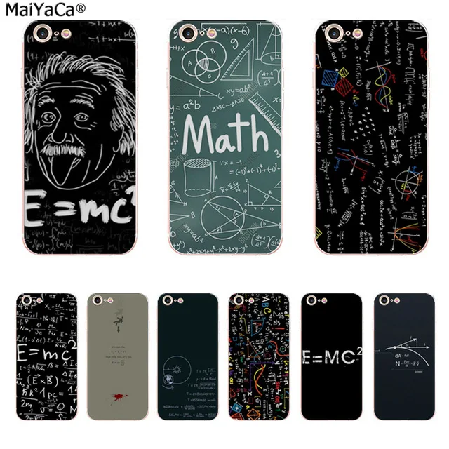MaiYaCa Математика уникальный для iPhone 4 SE 5C 5S 6S 7 8 Plus X XR XS MAX Samsung черный мягкий чехол