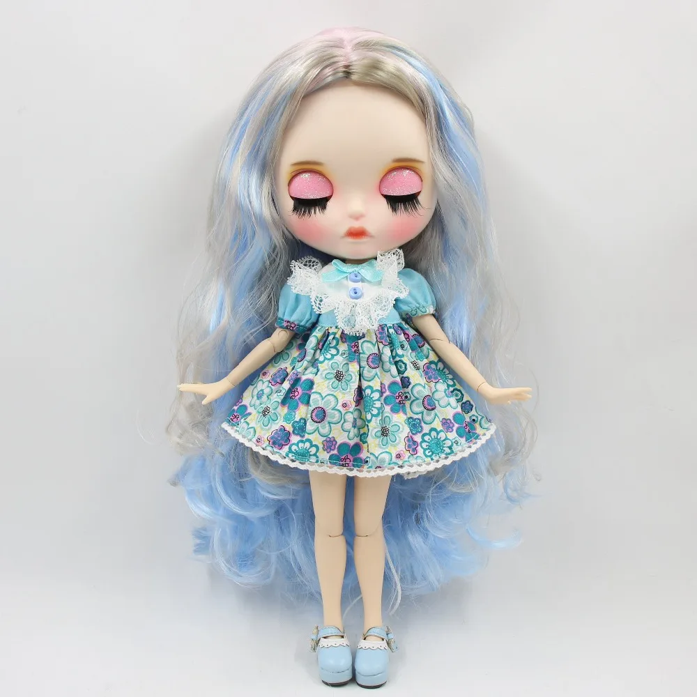 Ледяная кукла DBS Blyth 1/6 bjd сустав тело белая кожа резные губы матовое лицо с бровью