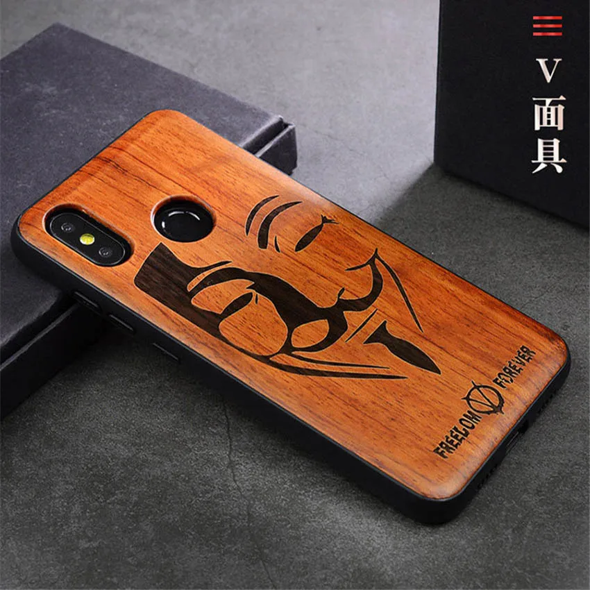Чехол для Xiaomi Mi 8 SE Оригинальный чехол Boogic из натурального дерева mi8 se