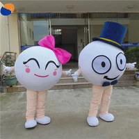 white ball mascot costume adult cartoon character theme costume cosplay carnival fancy outfit suit