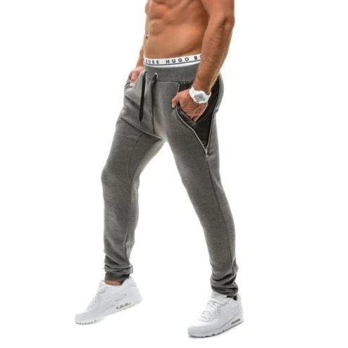 2018 мужские спортивные штаны с большим карманом на молнии повседневные