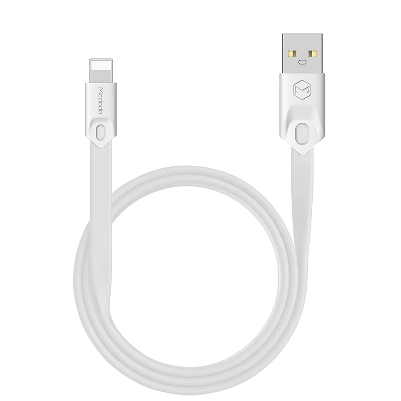 White Mcdodo USB кабель для iPhone x 8 7 Plus 2.1A Lightning-USB кабель передачи данных для быстрой зарядки для iPhone 6 iPad шнур для мобильного телефона - Цвет: White