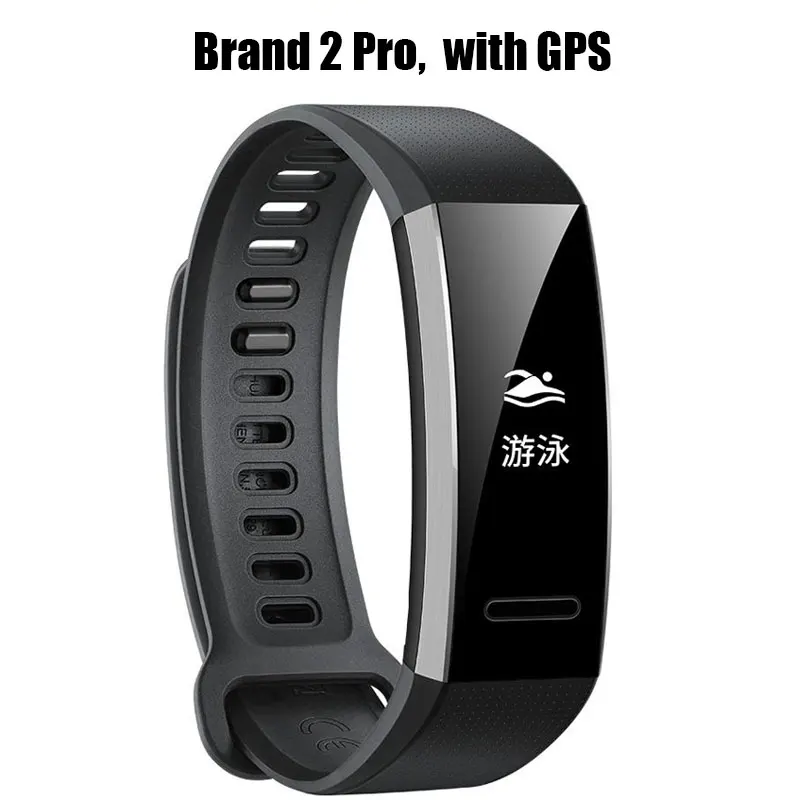 Band 2 Pro Black huawei Band 2 Pro B19 B29 браслет для монитора фитнес gps 50 м плавание Водонепроницаемый Bluetooth OLED экран - Цвет: Band 2 Pro Black