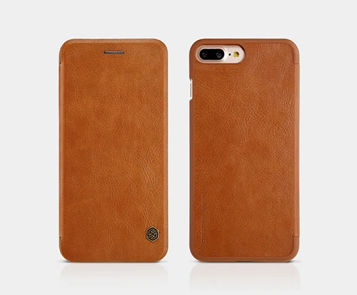 Флип Смарт кожаный чехол для Apple IPHONE7 IPHONE8 Iphone 7 8 plus 7 PLUS 8 PLUS NILLKIN Модный чехол с спальными чехлами для телефонов - Цвет: Brown