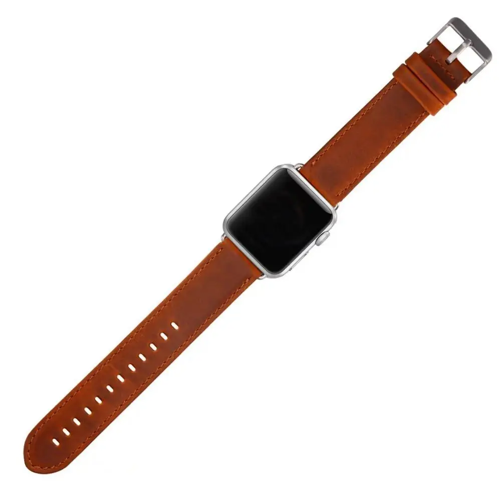 Серия 2/1 100% натуральная кожа ремешок для часов Apple Watch 42 мм/38 мм iWatch Классическая