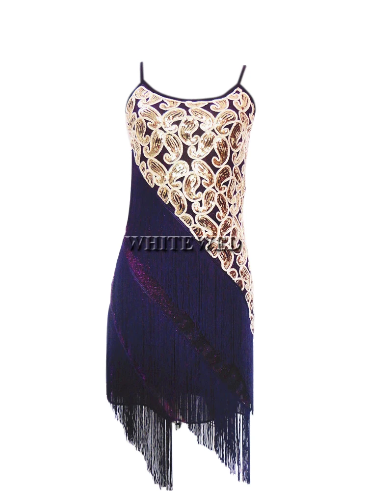 920S Женское винтажное платье с узором пейсли. Гламурное коктейльное блестками