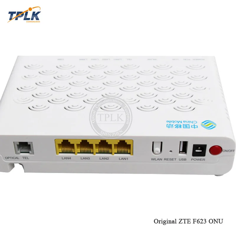 10 шт./лот оригинальный новый бренд ZXHN F623 ONU/ONT GPON английская версия с 1GE + 3FE 1