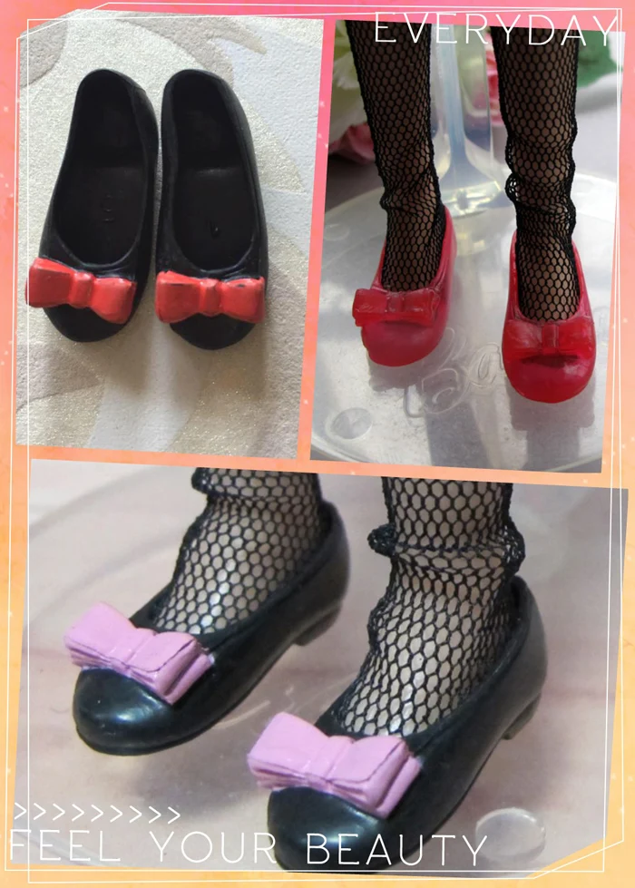 1 пара Новое поступление Милая Мини 1/6 плоская обувь для куклы Blyth Momoko Licca OB кукла