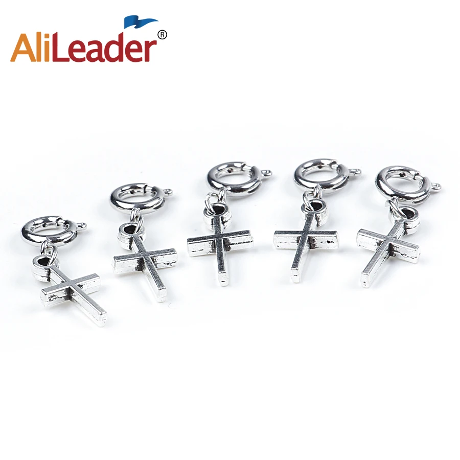 Alileader 5pcs/pack 12styles Feather Beads Hair Cuffs african braids accessories latch hair clip diy jewelry for | Шиньоны и парики