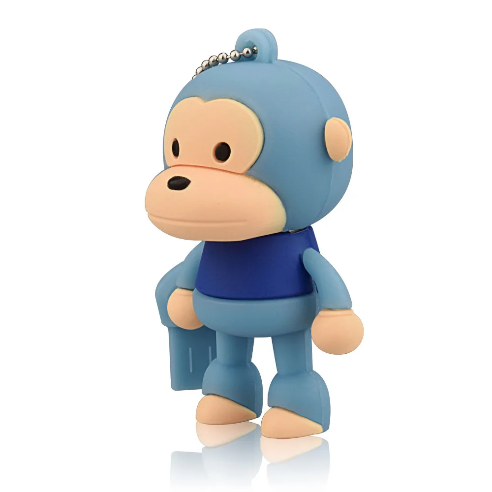 J boxing Blue 64 Гб USB флеш накопитель с забавной обезьянкой дизайн флешки карта памяти